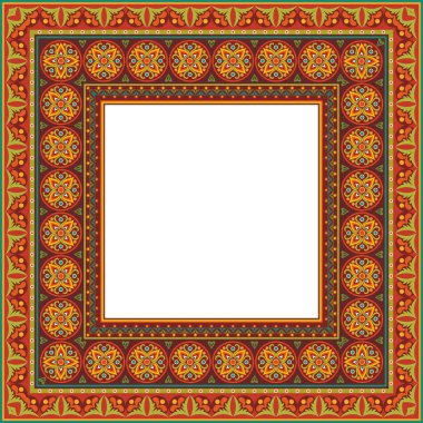 Vektör dekoratif etnik illüstrasyon