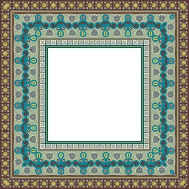 Vektör dekoratif etnik illüstrasyon