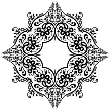 Çiçekli el yapımı klasik sınır. Çerçeve tasarımı.