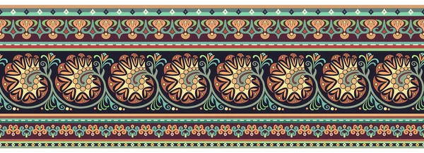 Abstraktes Streifenmuster, ornamentaler Hintergrund — Stockvektor