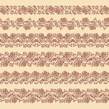 Soyut etnik doğada kusursuz çizgiler oluşturuldu.