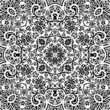 Vektör etnik el süslemeli arkaplan.