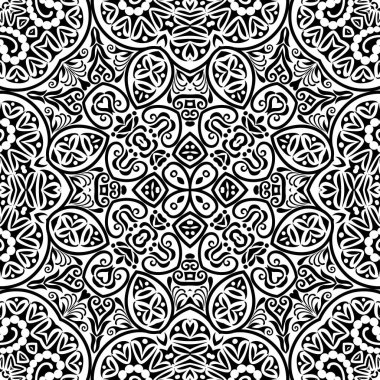 Vektör etnik el süslemeli arkaplan.