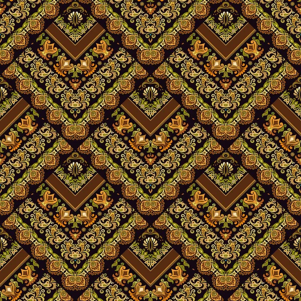 Padrão de sistema vetorial natural. Mosaico fundo — Vetor de Stock