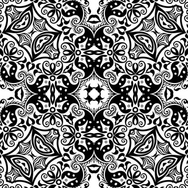 Vektör etnik el süslemeli arkaplan.