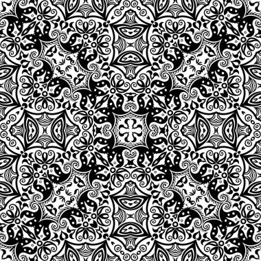 Vektör etnik el süslemeli arkaplan.