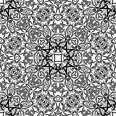 Vektör etnik el süslemeli arkaplan.