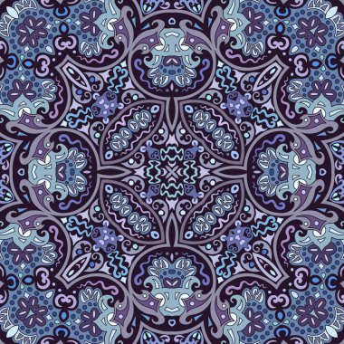 Vektör etnik doğa süs arka planı