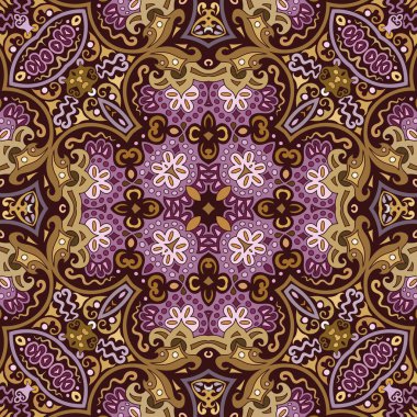 Vektör etnik doğa süs arka planı