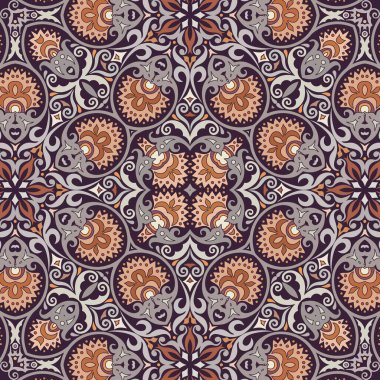 Vektör etnik doğa süs arka planı