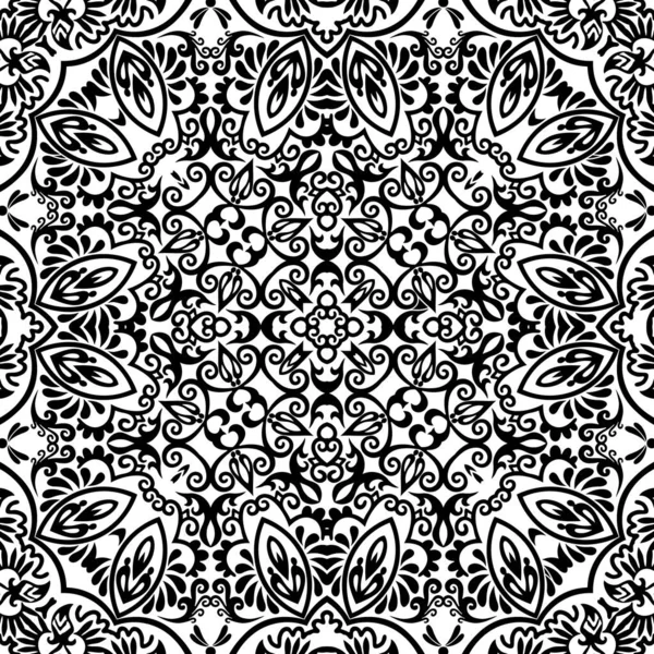 Vetor mão étnica desenhada fundo ornamental. — Vetor de Stock