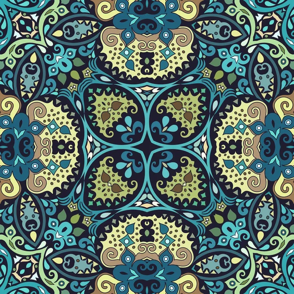 Vector de la naturaleza étnica ornamental fondo — Vector de stock