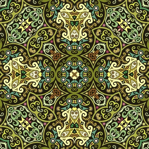 Vector de la naturaleza étnica ornamental fondo — Vector de stock