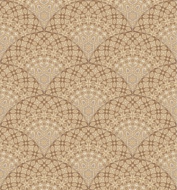 Vektör soyut klasik el çizimi pürüzsüz desen