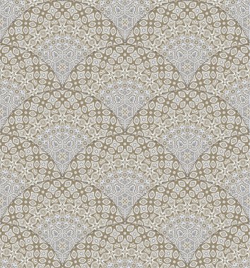 Vektör soyut klasik el çizimi pürüzsüz desen