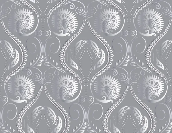 Fondo ornamental floral volumétrico moderno . — Archivo Imágenes Vectoriales