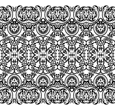 Vektör etnik doğa süs arka planı