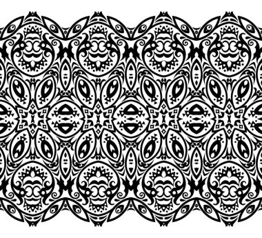 Vektör etnik doğa süs arka planı