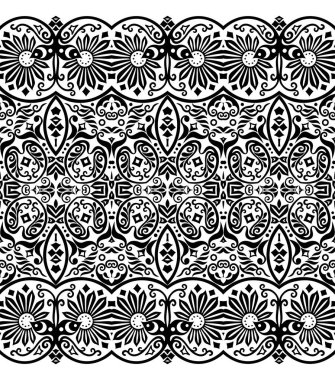 Vektör etnik doğa süs arka planı