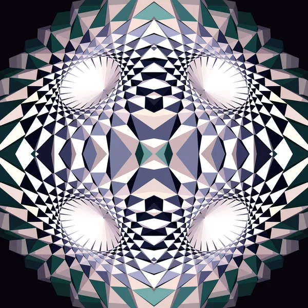 Figura astratta geometrica illusione ottica — Vettoriale Stock