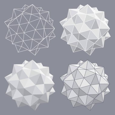 Üçgen efektli Vektör Çemberleri