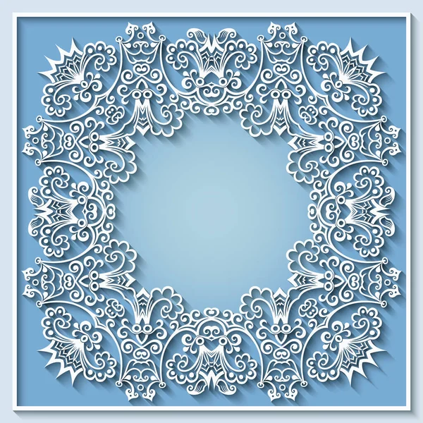 Abstract vector ornamental nature vintage frame. — Stock Vector