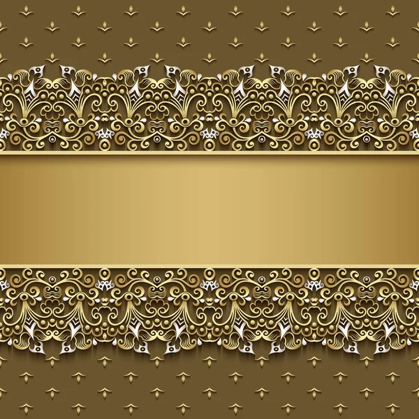 Abstracto vector ornamental naturaleza marco vintage. — Archivo Imágenes Vectoriales