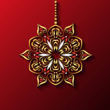 Modern vektör dekoratif kar tanesi.