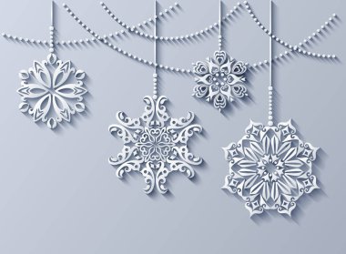 Modern vektör süslemeli Noel ağacı oyuncakları.