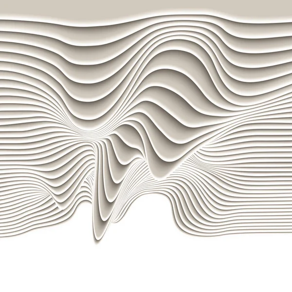 Vektor papper klippa vågor modern bakgrund — Stock vektor