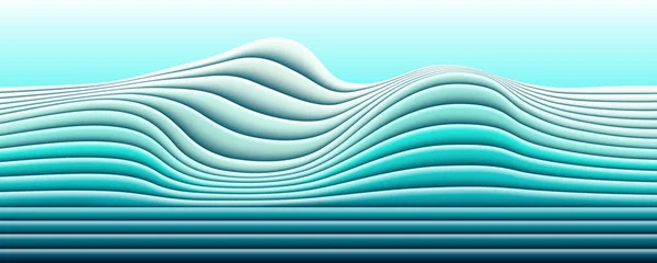 Papel vectorial ondas cortadas fondo moderno . — Archivo Imágenes Vectoriales