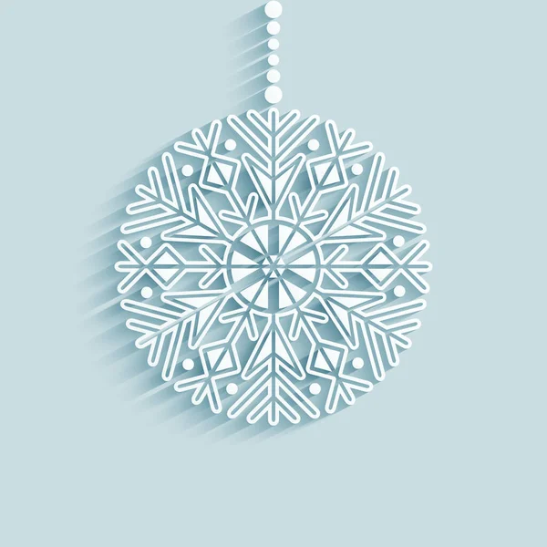 Moderno vector decorativo copo de nieve ornamental . — Archivo Imágenes Vectoriales