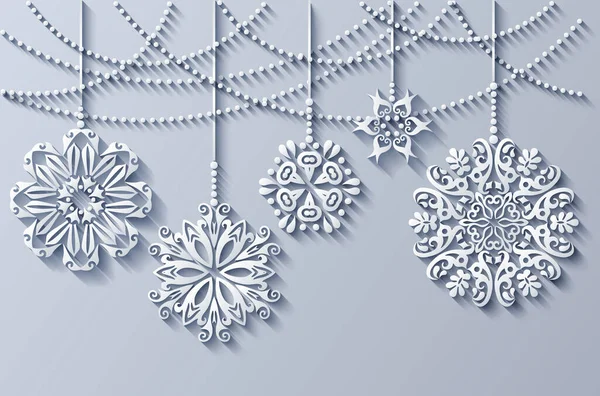 Modern vektör süslemeli Noel ağacı oyuncakları.