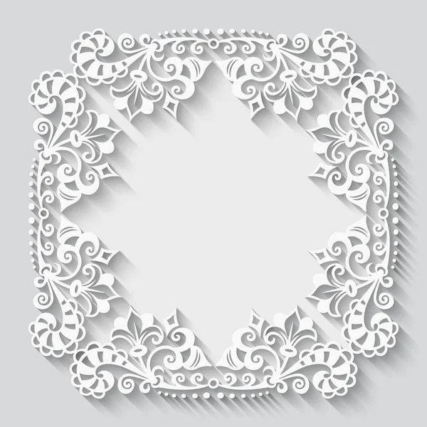 Vector abstract ornamental nature vintage frame. — Stock Vector