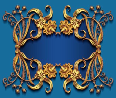 Çiçekli el çizimi vektör kenarı.