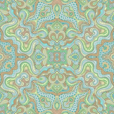 Vektör soyut etnik el kusursuz desen çizdi