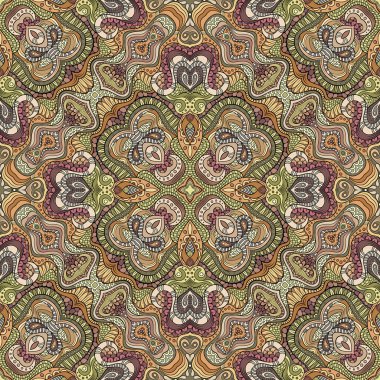 Vektör etnik el kusursuz desen çizdi