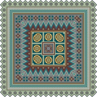 Vektör dekoratif etnik süsleme