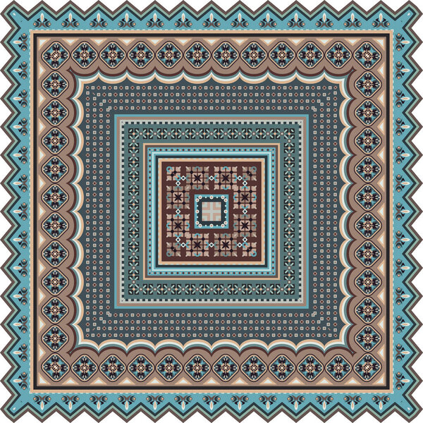 Vector decorative ethnic ornamental illustration