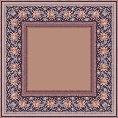 Vektör dekoratif etnik illüstrasyon