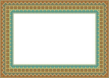 Vektör dekoratif etnik illüstrasyon