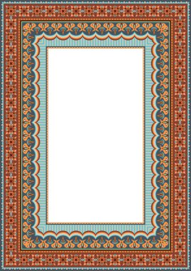 Vektör dekoratif etnik illüstrasyon