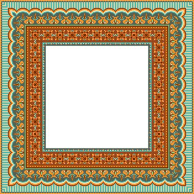 Vektör dekoratif etnik illüstrasyon