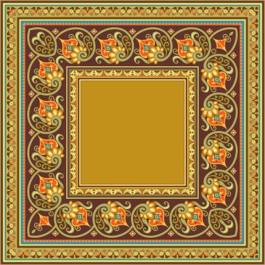 Vektör dekoratif etnik illüstrasyon