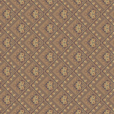 Vektör doğa yaması deseni. Mozaik arkaplan