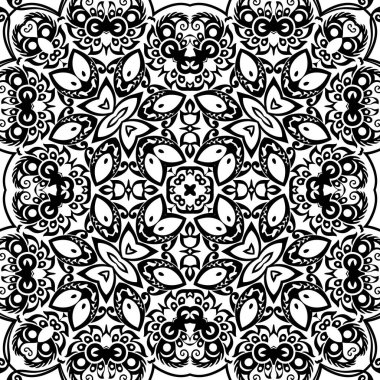 Vektör etnik el süslemeli arkaplan.