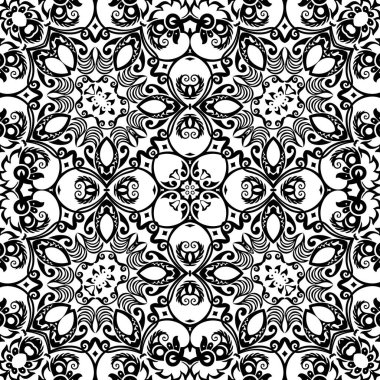 Vektör etnik el süslemeli arkaplan.