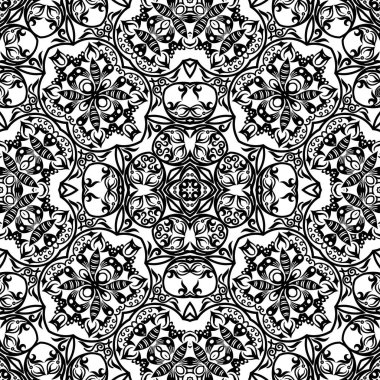 Vektör etnik el süslemeli arkaplan.