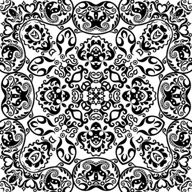 Vektör etnik el süslemeli arkaplan.