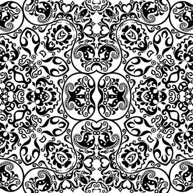 Vektör etnik el süslemeli arkaplan.